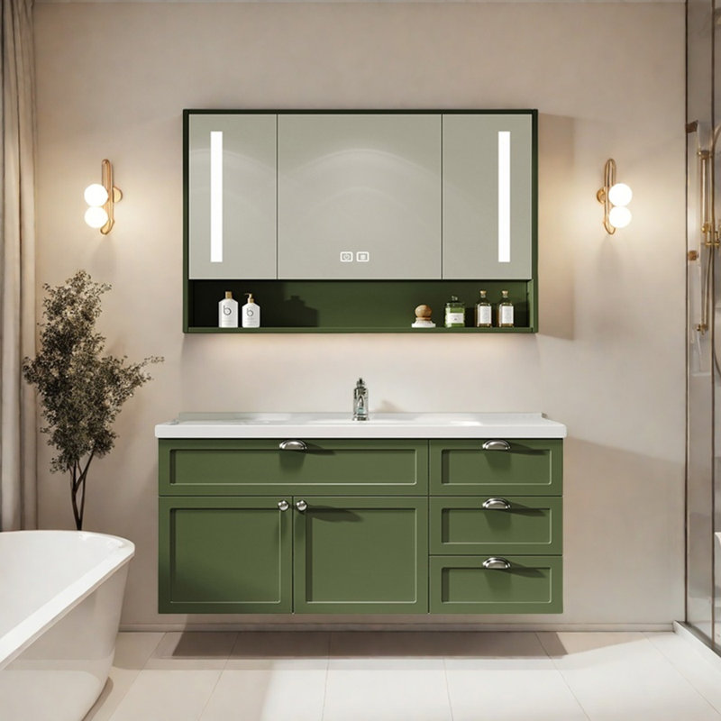 French simple high-end style bathroom cabinet