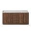 Meuble-lavabo double de 72 po avec plateau en pierre de quartz blanc Jakarta-808816747-808816744