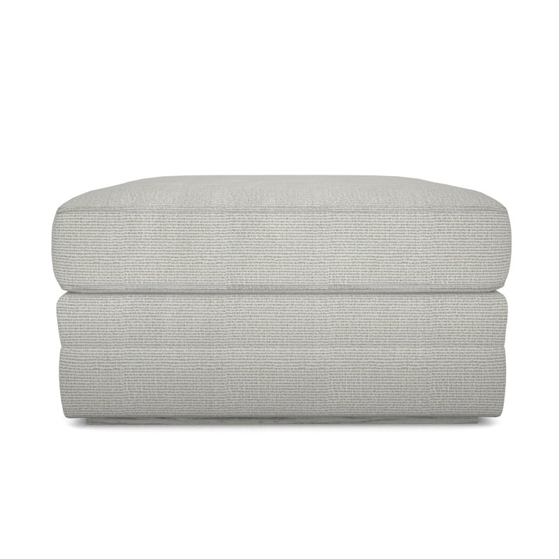 Boyden Ottoman, Kempsey Sheepskin, Dove Gray