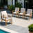 Outdoor Eucalyptus Solid Wood Dining Chair With Cushions