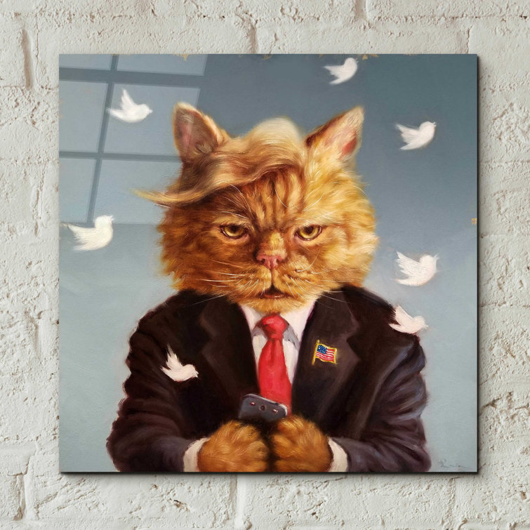Trinx Catty Remarks On Plastic / Acrylic by Lucia Heffernan Print