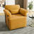 Upholstered Swivel Barrel Chair-567675410