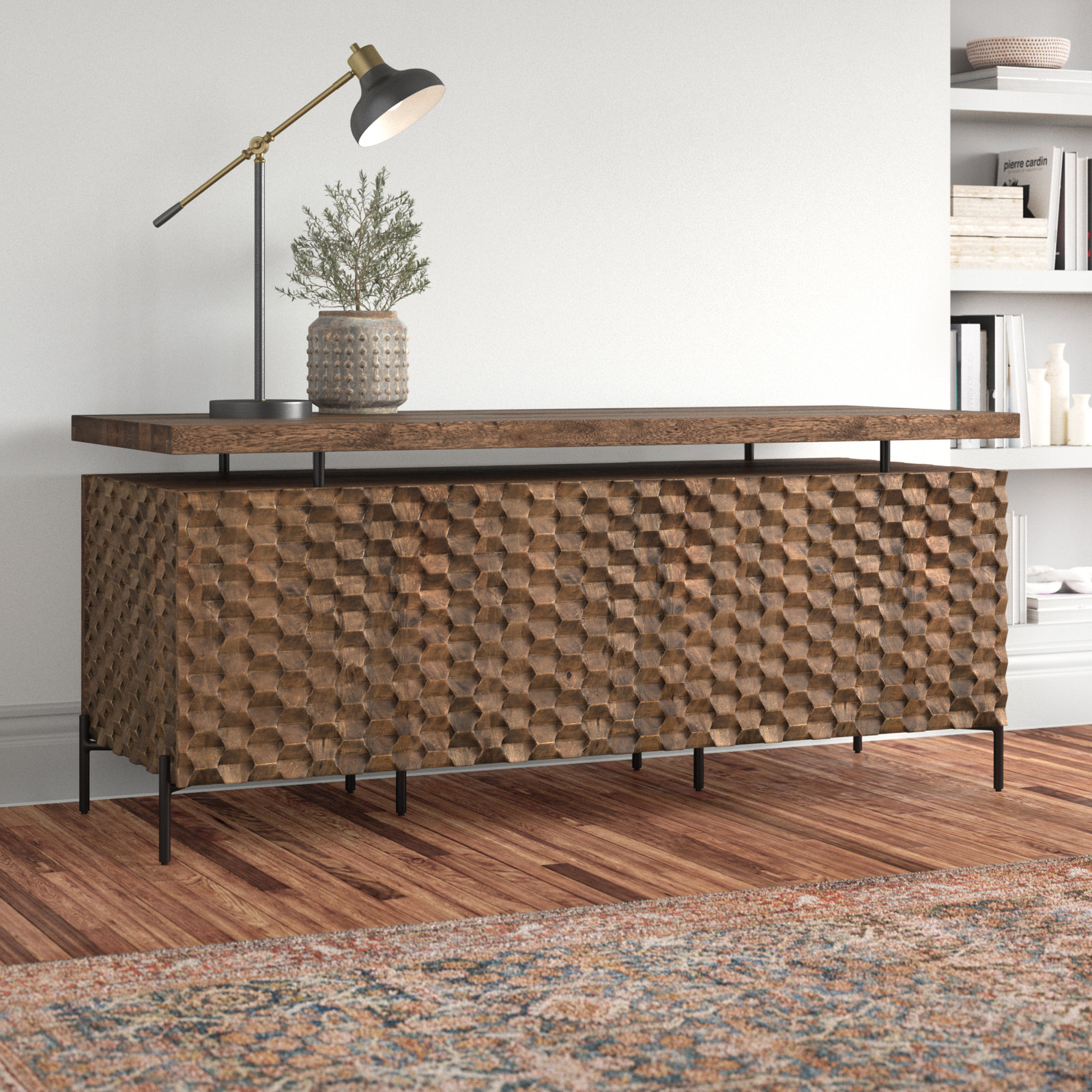 Rori Credenza Desk, Brown