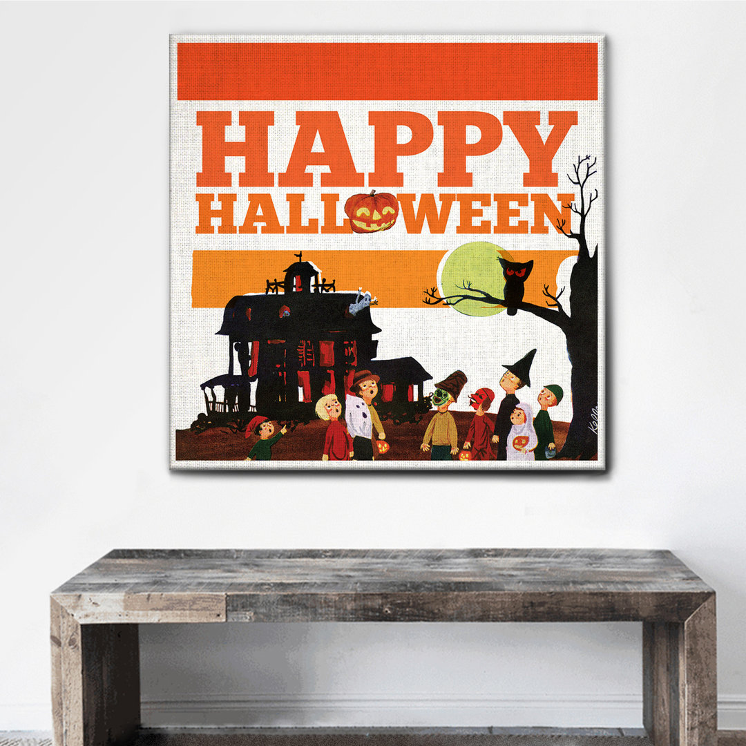 Leinwandbild Halloween Witches von Giallobus