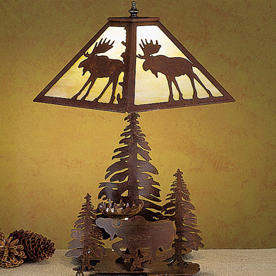 Rustic Lodge Novelty Lamp