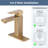 Single-Hole Single-handle Bathroom Faucet with Drain Assembly-83380556