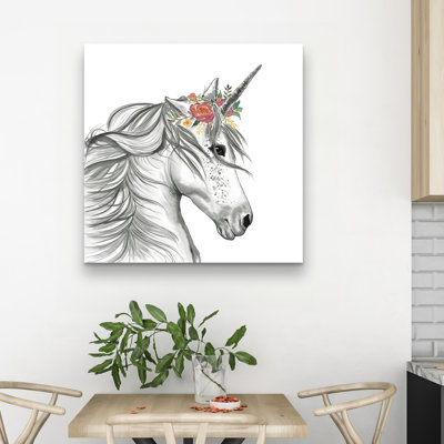 Magic unicorn - 32"x32" art on canvas