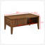 Table basse cannelée moderne Mid Century