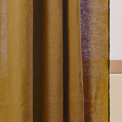 Carlina Semi Sheer Curtain Panel Pair