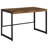 Estrella 2-Piece Office Desk File Cabinet Set Rustic Nutmeg