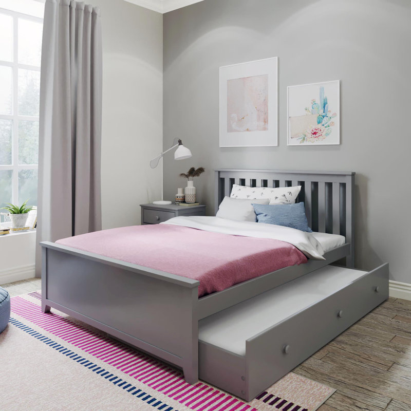 Kids with Trundle, Full, Gray