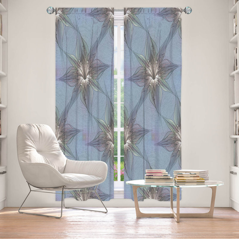 La paire de rideaux obscurcissant en polyester Elchanan filtre la plupart des rideaux de lumière, L 20 po x L 82 po