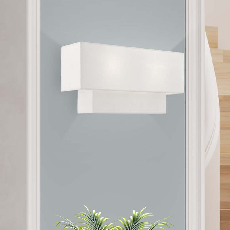 Cebron Flush Mounted Sconce, 8" H x 16" W x 3.88" D