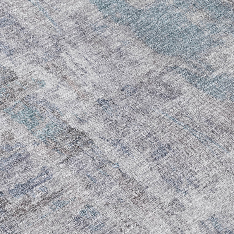 Tapis abstrait intérieur / extérieur lavable à la machine Mattis ACN2310, Rectangle 10 pi x 14 pi