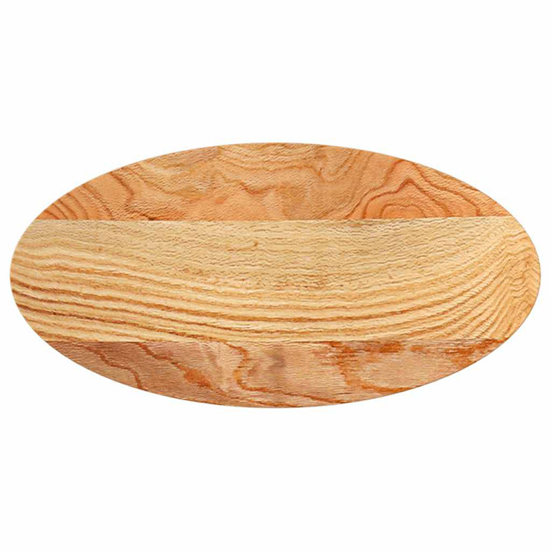 Mullings Solid Wood Table Top, 2cm H x 80cm W x 40cm D, Light Brown