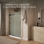 Porte de douche H 74 po x l 59,63 po Levity avec technologie CleanCoat Levity-69281653-69281655