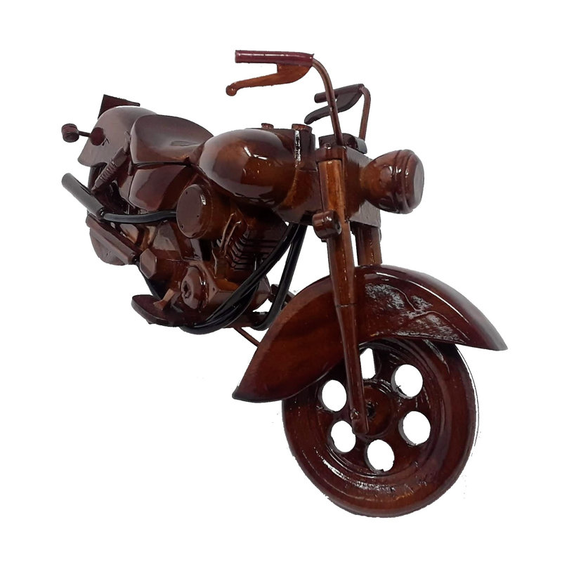 Modèle de moto indien en bois Marame