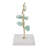 Flourite Crystal Sculpture with Marble - Decorative Objects for Home Decor - Charming Statue or Figurine Accent Decorations for Living Room - Green & Gold-1526026592