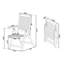 Beauly Foldable Outdoor Patio Dining Side Chair with Cushion