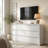 47.24" Modern 7-Drawer Dresser with Curved Edges, Wide Chest of Drawers for Bedroom Storage-1149812612