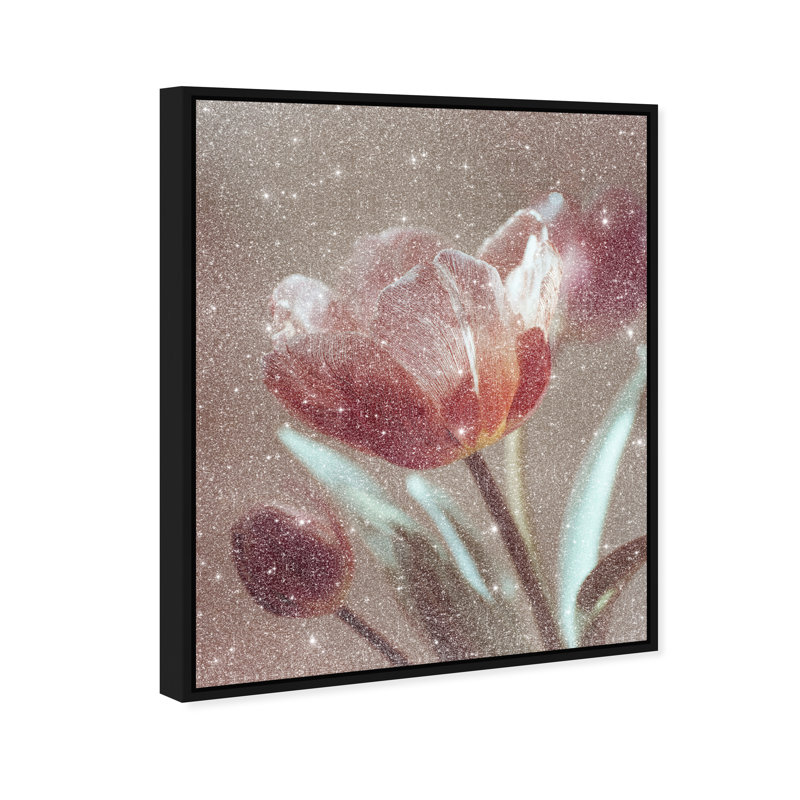 Muse of Spring Floral & Botanical Canvas Print by Oliver Gal, Black Frame, 16 x 20, 25"H x 31"W, Black Floater Frame