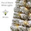 Arbre de Noël épinette en pot floqué