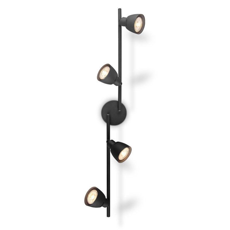 Miri 80.5cm 4 -Light Track Kit, Black