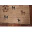 Tapis persan Gabbeh animaux en laine 4 x 7