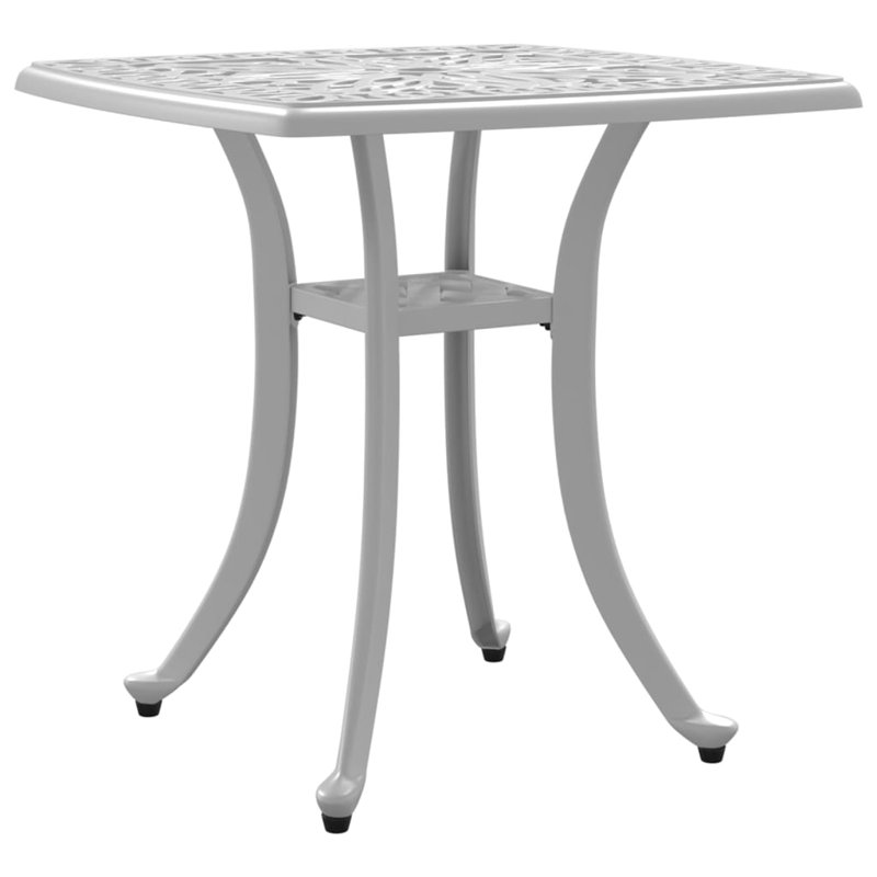 Canora Grey Patio Table 20.9"X20.9"X20.9" Aluminum, White