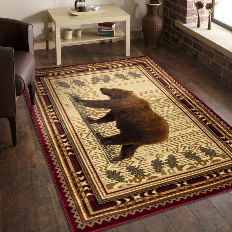 Nature's Nest GC_CBL3007  2 Ft. 7 In. X 7 Ft. 3 In. Lodge Area Rug, Runner 2'7" x 7'3"