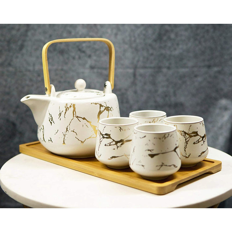 Everly Quinn 37oz. Teapot Set