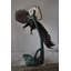 Statue en aigle géant en action à la recherche de sa proie, bronze: 78 po x 28 po x H 74 po