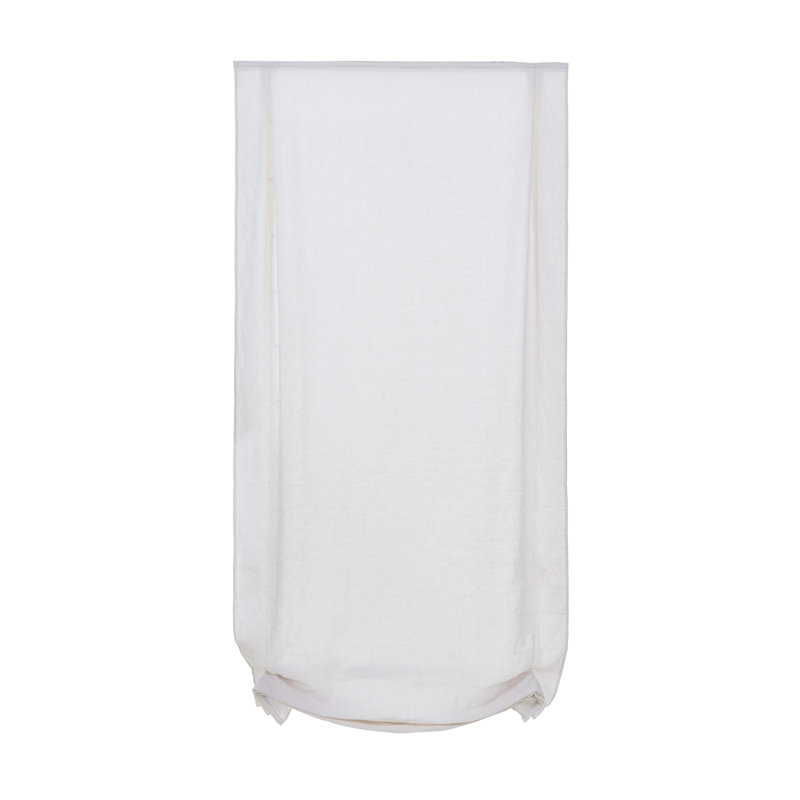 Room Darkening Roman Shade, White, 23"W x 64"L