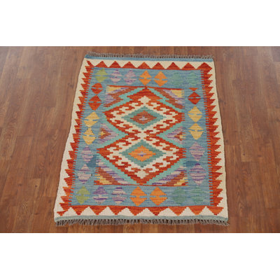 South Western Kilim Oriental Accent Rug 3x4