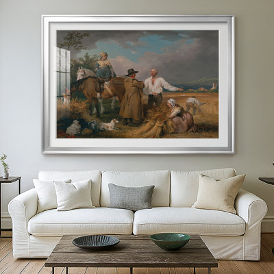 Reapers-George Stubbs-Framed Print with Mat and glass-1785