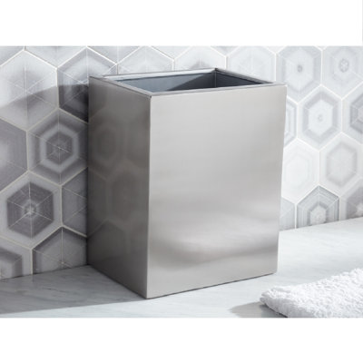 Modern Satin Wastebasket