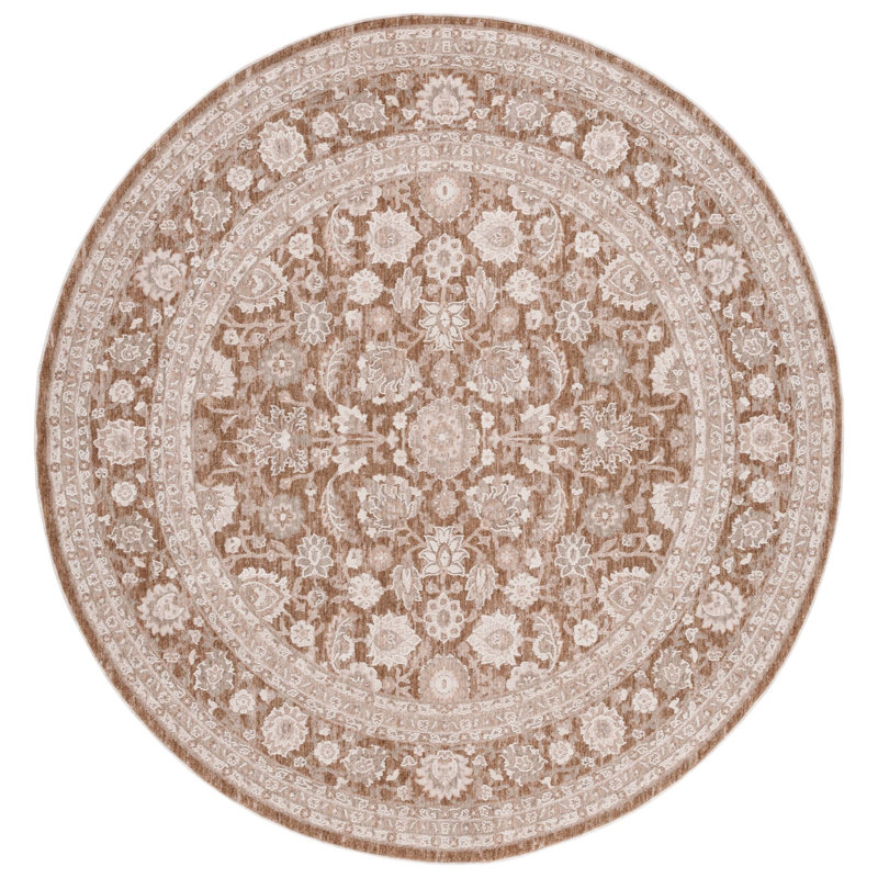Tillison Willow Performance Oriental Rug, Round 6'3"