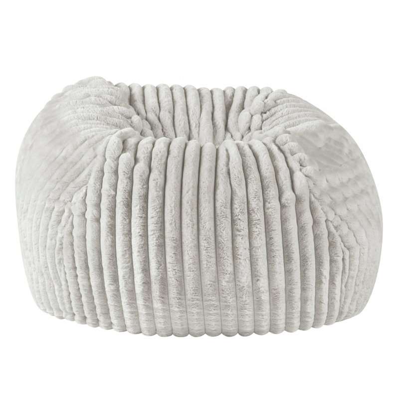 Méridienne 40 po Minky Dove, Polyester blanc