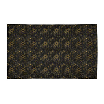 Tapis noir/jaune astrologie reg patterns