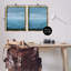  «Clouds over Rough Sea Waves», ensemble de 2 toiles flottantes encadrées par Grace Popp-857600280-857600285