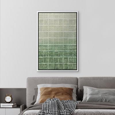 Impression sur toile géométrique abstraite, minimaliste et encadrée pour chambre à coucher