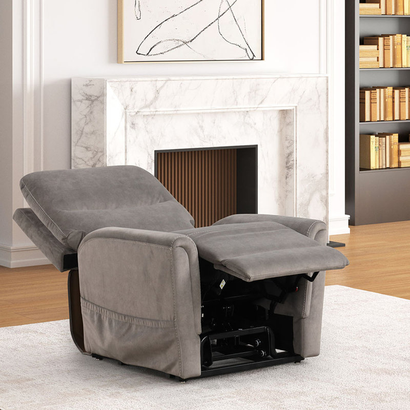 Fauteuil relevable de style contemporain avec mécanisme en acier massif et port USB