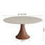 Table de salle à manger en pierre Travertine-594190374-594190375