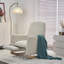 Chaise berçante en tissu avec repose-pieds Teddy-704234835