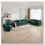Fauteuil club en tissu d'ameublement en chenille-1660826298