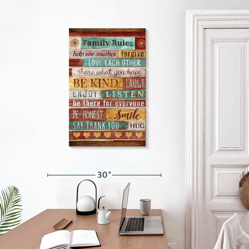 Tergel Family Rules Typographie I, H 32 po x l 20 po