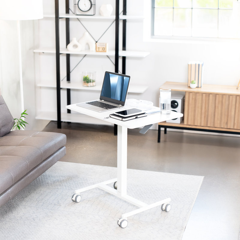 White 28" Pneumatic Mobile Workstation