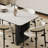 Simple Rectangular Rock Slab Dining Table Sets-107506706