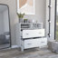 Commode double 8 tiroirs l 32 po-354639804