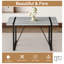 Table de salle à manger chic avec motif en marbre gris: table, structure en métal et 4 pieds en tissu brun pour une table avant-gardiste: ambiance texturée